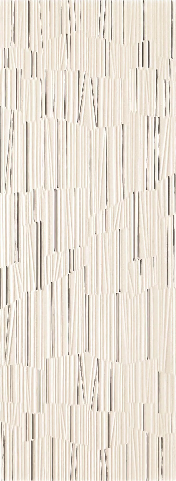 Декор Tubadzin Mareda White, 32.8x89.8, под текстиль, бежевый, фактурный