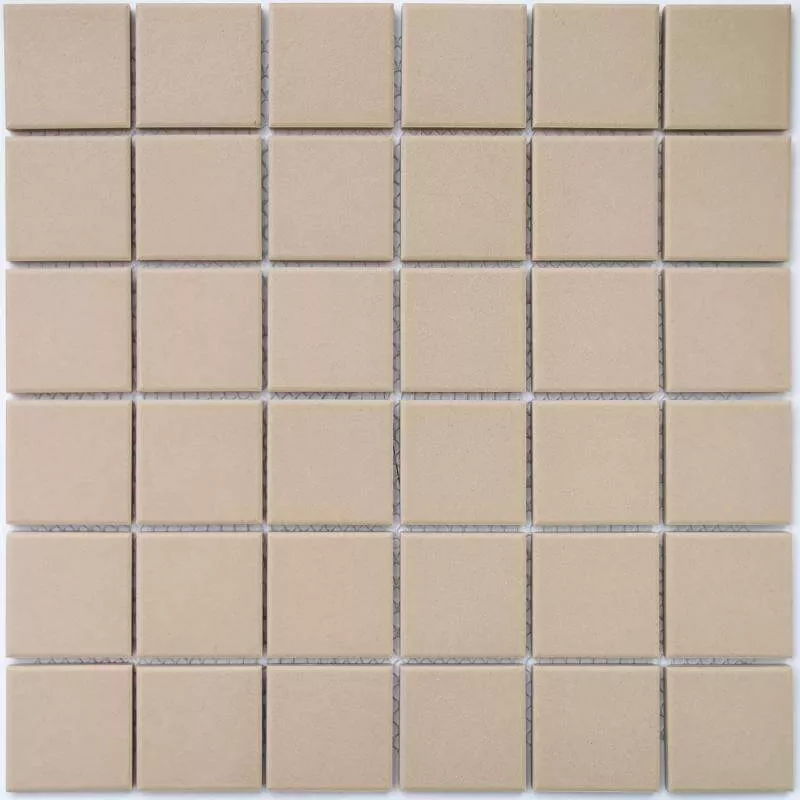 Мозаика Bonaparte Mosaics Arene Beige, 30.6x30.6, моноколор, бежевая, матовая
