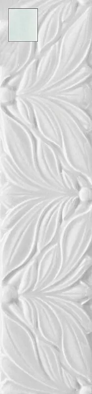 Бордюр Ceramica Grazia Melange Alloro Light Blue, 6.5x26, под обои, голубой, глянцевый