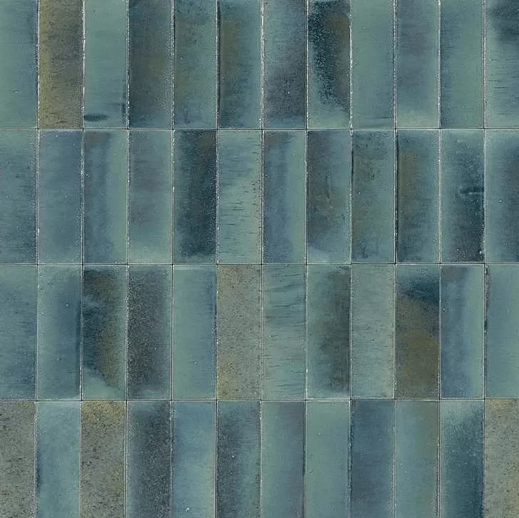 Керамогранит Ragno Gleeze Turchese, 5x15, под майолику, синий, глянцевый