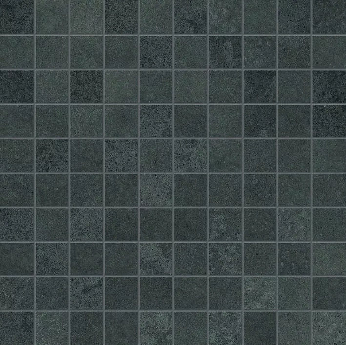 Мозаика Ergon Tr3nd Mosaico  Black, 30x30, под мозаику, чёрная, матовая