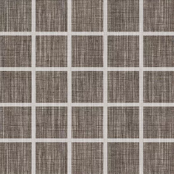 Мозаика Sant'Agostino Tailorart Mosaico Brown, 30x30, под текстиль, коричневая, матовая