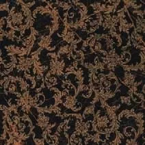 Декор Versace Marble Mod.Barocco Nero, 58.5x58.5, под обои, чёрный, лаппатированный