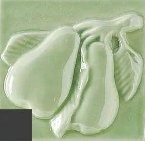 Декор Ceramica Grazia Listelli Pere Peltro, 6.5x6.5, кухонная тематика, чёрный, глянцевый