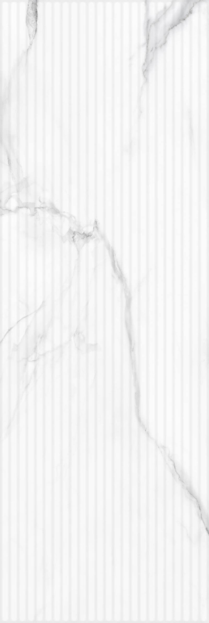 Настенная плитка Gracia Ceramica Fjord Белый 02, 30x90, под мрамор, белая, матовая