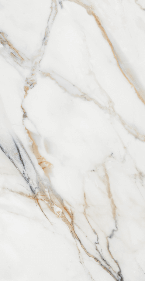 Керамогранит Porcelanite Dos Firenze 6623 Calacatta Gold Pulido, 63x146, под оникс, белый, глянцевый