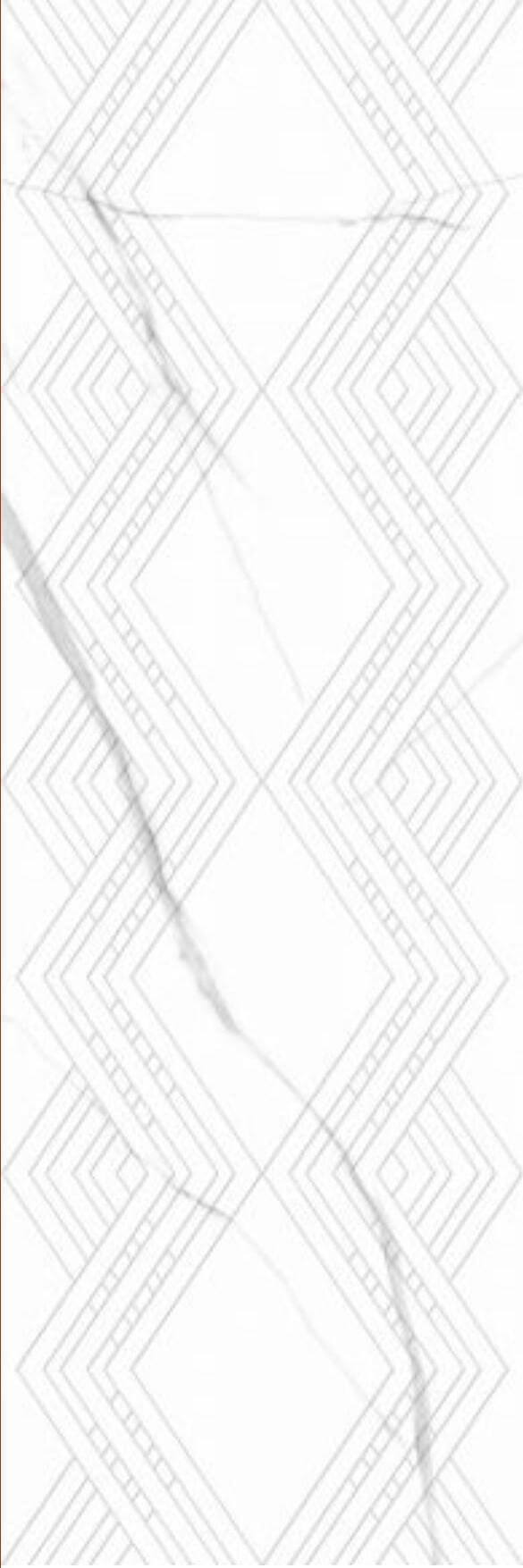 Настенная плитка Dogma Calacatta Quadri Shine Rettificato, 30x90, под мрамор, белая, рельефная