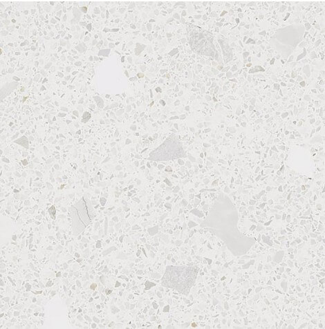 Керамогранит Arcana Stracciatella Miscela Nacar, 60x60, имитация терраццо, белый, матовый