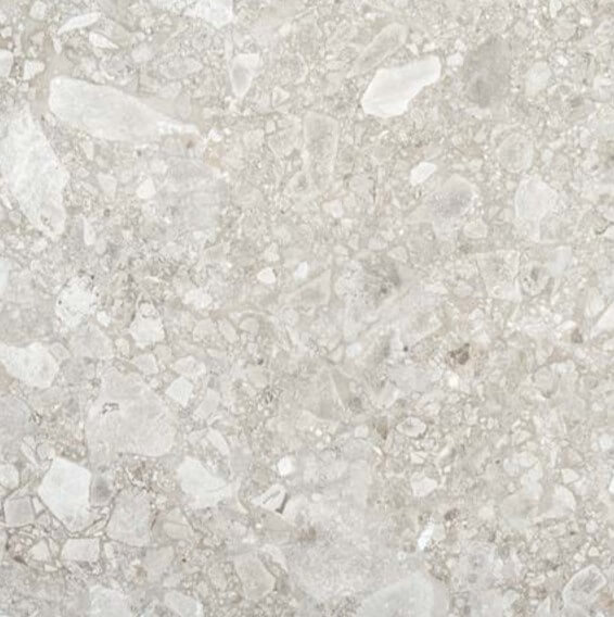 Керамогранит STN Ceramica Rockart Pearl, 59.5x120, имитация терраццо, серый, матовый