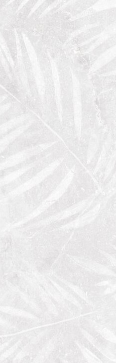 Настенная плитка Keraben Bleuemix Art White MATE, 40x120, флора, белая, матовая