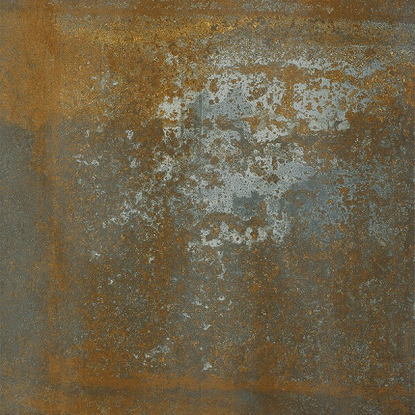 Керамогранит Paradyz Molto Lamiera Brown Gres Szkl Rekt Mat, 59.8x59.8, под металл, коричневый, матовый