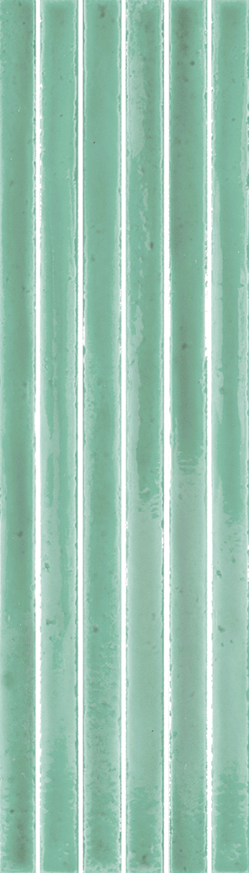 Мозаика Amadis Fine Tiles Long Stick Apple Gloss, 13x45, под майолику, зелёная, глянцевая