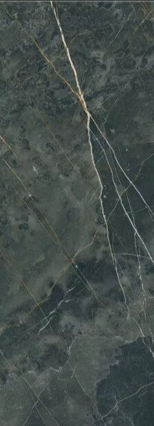 Керамогранит Porcelanite Dos 1320 Negro, 48x128, под камень, зелёный, полированный