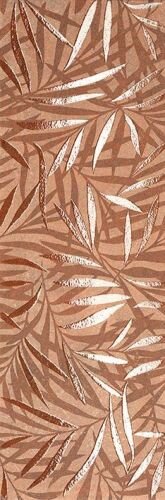 Настенная плитка FAP Ceramiche Deco&More Tropical Corten, 25x75, под обои, оранжевая, матовая