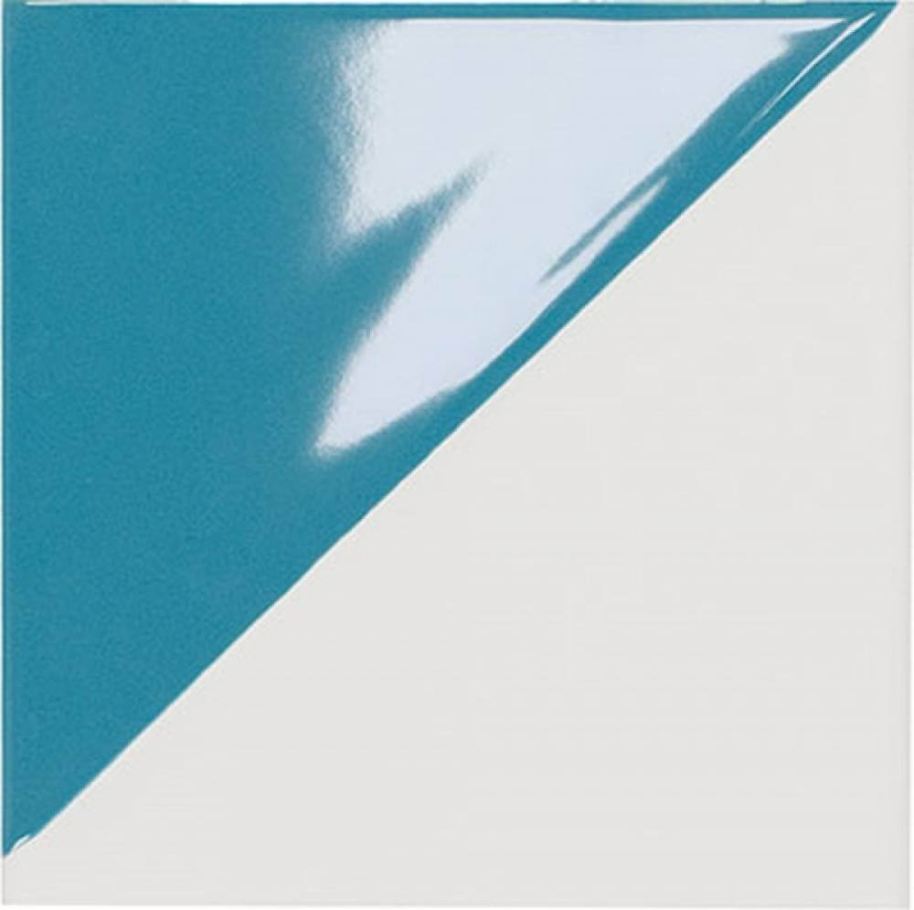 Настенная плитка Wow Duo Cyan, 15x15, моноколор, голубая, матовая
