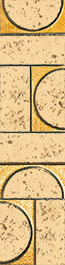 Бордюр FAP Ceramiche Evoque Sigillo Oro Listello Mosaico, 7.5x30.5, под мозаику, бежевый, глянцевый