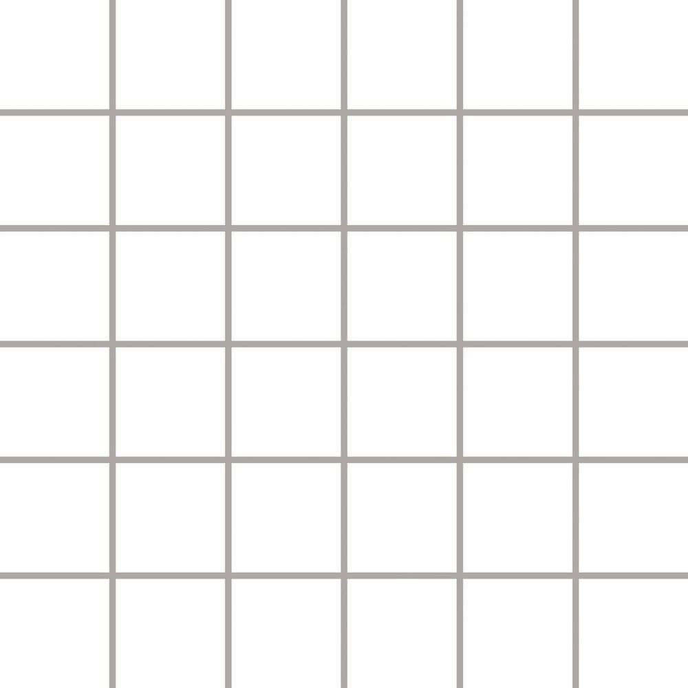 Мозаика Paradyz Altea Bianco Mozaika Prasowana K, 29.8x29.8, моноколор, белая, глянцевая