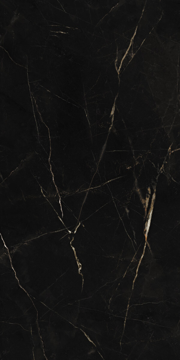 Керамогранит PMA Ceramic Royal Marbles Golden Black Glazed Polished, 60x120, под мрамор, чёрный, полированный