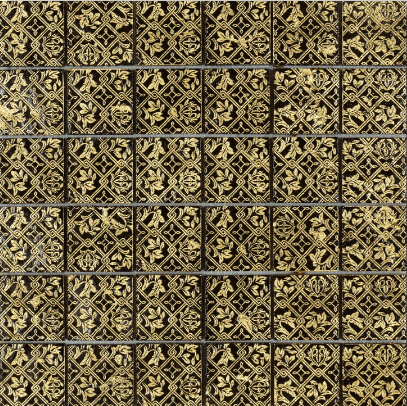 Мозаика Art & Natura Equilibrio 003A, 30x30, под мозаику, золотая, глянцевая