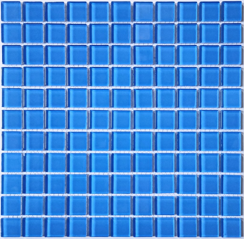 Мозаика Bonaparte Mosaics Royal blue, 30x30, моноколор, синяя, глянцевая