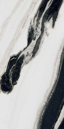 Керамогранит Floor Gres B&W Marble WAVE NATURALE R9 6MM, 60x120, под мрамор, белый, матовый