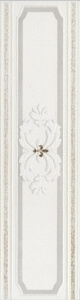 Бордюр Piemme Boiserie Frise Boiserie Bianco, 8x30, под обои, белый, матовый