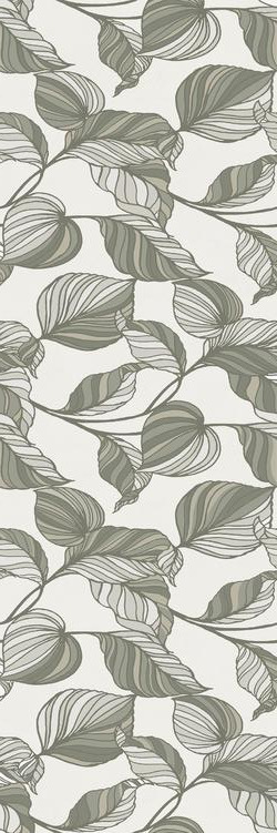 Настенная плитка Ragno Vida Decoro Verde Azzurro Touch, 30x90, под обои, зелёная, матовая