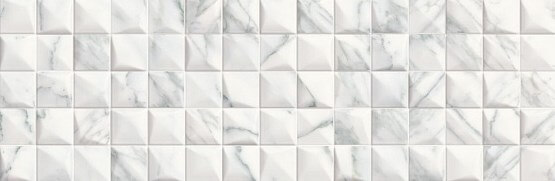 Настенная плитка Sant'Agostino Inspire Art Statuario, 25x75, под мрамор, белая, матовая