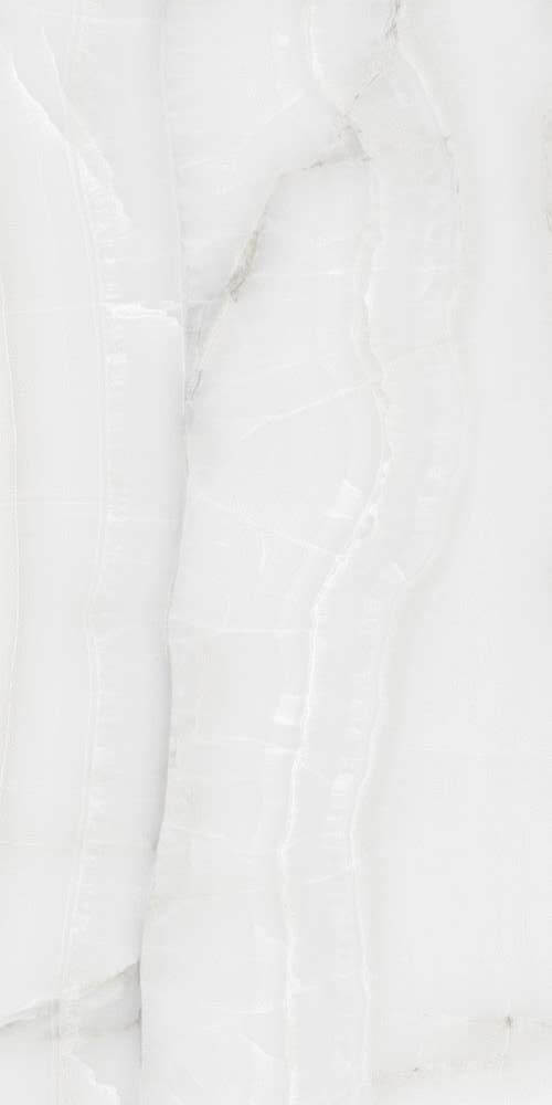 Керамогранит LCM Snow Onyx Silver, 60x120, под оникс, белый, полированный