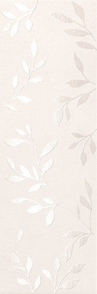 Настенная плитка FAP Ceramiche Deco&More Ramage White, 25x75, под обои, бежевая, матовая