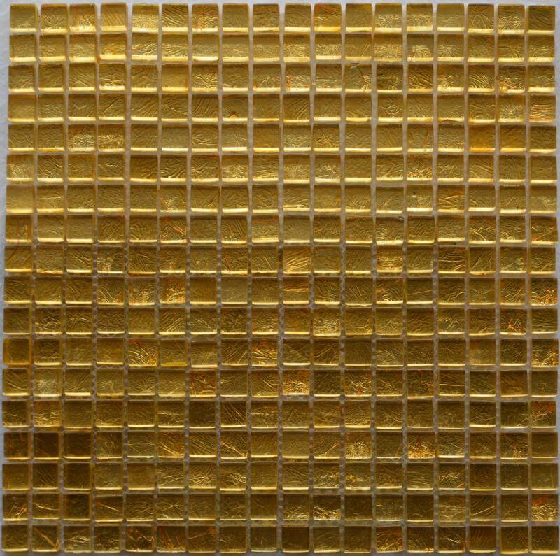 Мозаика Bonaparte Mosaics Classik Gold, 30x30, под камень, золотая, глянцевая