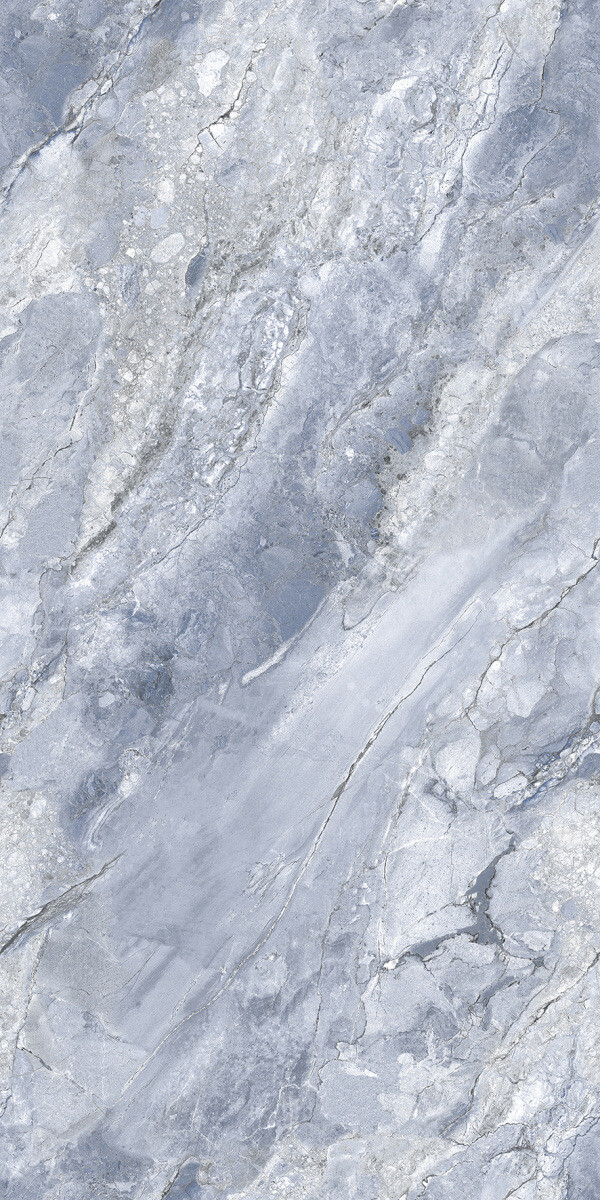 Керамогранит Ceradim Ocean Gorgeous Blue Голубой Полированный, 60x120, под камень, голубой, полированный