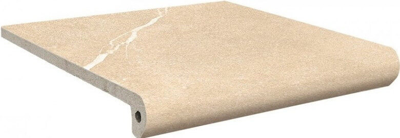 Ступень Exagres Albaroc Peldano ML Boal C-3, 33x33, под камень, бежевая, матовая