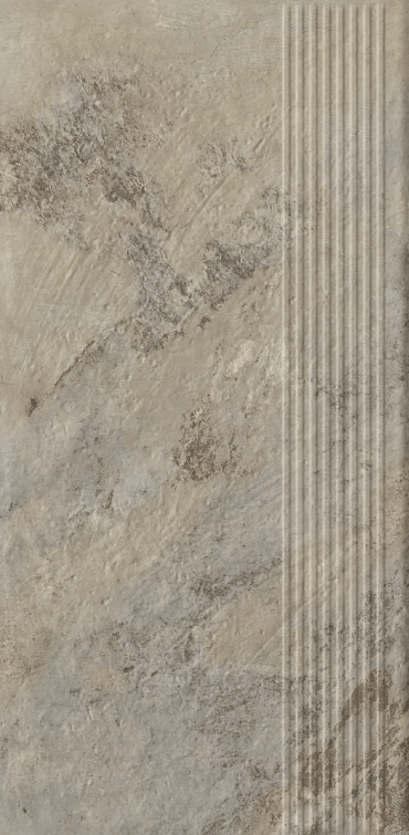 Ступень Paradyz Ardis Light Stopnica Prosta Struktura Mat, 30x60, под камень, бежевая, матовая