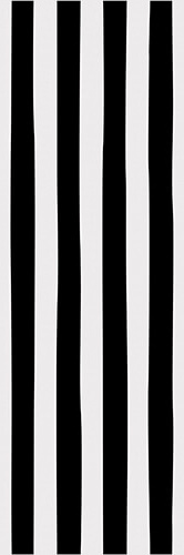 Настенная плитка Vives Inuit Karo Black, 25x75, под обои, чёрно-белая, глянцевая