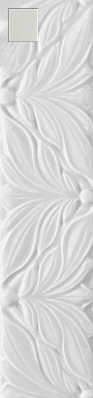 Бордюр Ceramica Grazia Melange Alloro Grey, 6.5x26, под обои, серый, глянцевый
