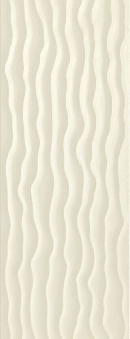 Настенная плитка Ragno Frame Cream Struttura, 25x75, моноколор, бежевая, фактурная