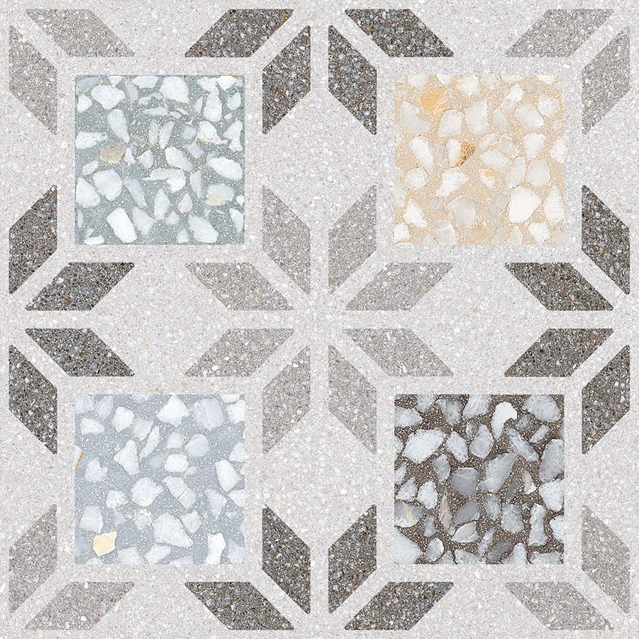 Керамогранит Vives Farnese Apulia-R Multicolor, 29.3x29.3, орнамент, мультиколор, матовый