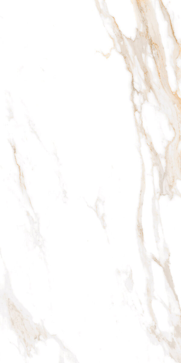 Керамогранит Ceradim Calacatta Regal Gold Белый Полированный, 60x120, под мрамор, белый, полированный