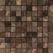 Мозаика Versace Marble Mos. T100 Dec.Marrone, 29.1x29.1, под мозаику, коричневая, матовая
