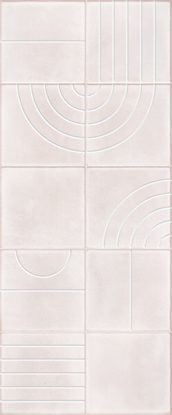Декор Gracia Ceramica Sweety Pink Decor 01, 25x60, геометрия, розовый, глянцевый