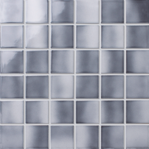 Мозаика Bonaparte Mosaics Retro grey, 30.6x30.6, моноколор, серая, глянцевая