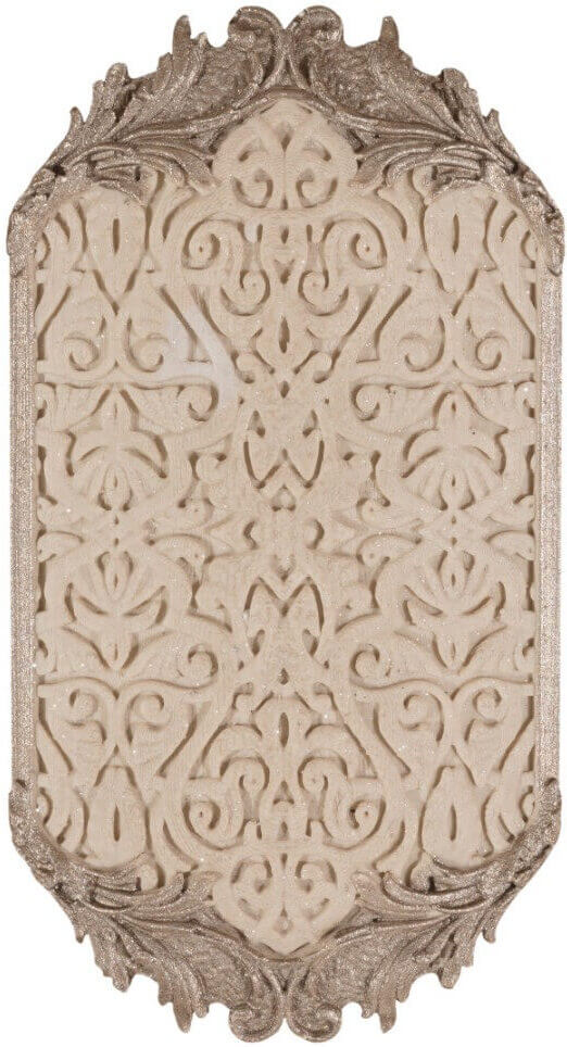 Вставка Azulev Delice Taco Marfil, 8x15, под камень, бежевая, матовая