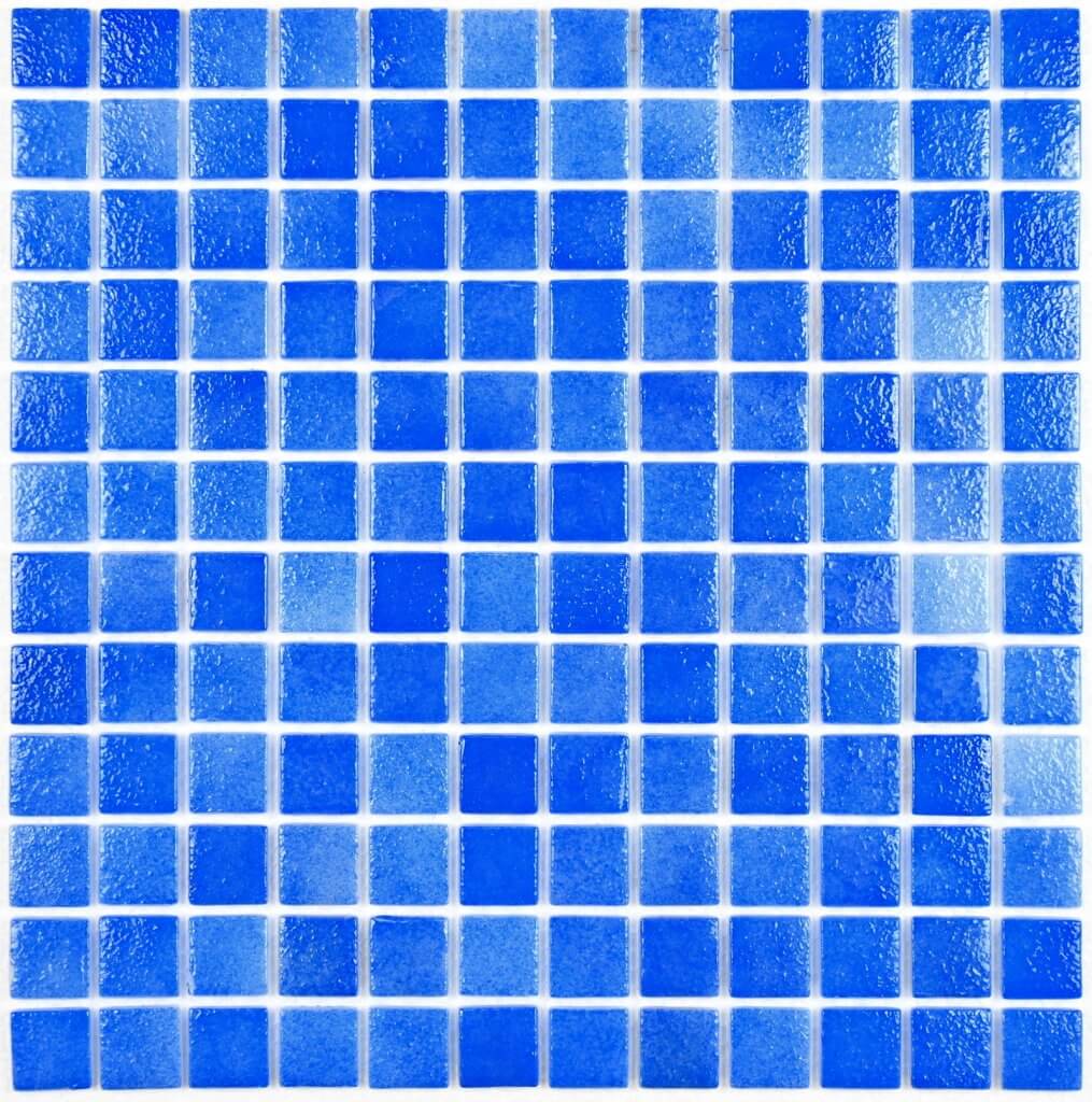 Мозаика Bonaparte Mosaics Atlantis Blue Art, 31.5x31.5, моноколор, синяя, глянцевая