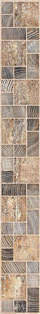 Бордюр Нефрит Керамика Тоскана, 5.9x50, под мозаику, бежевый, матовый
