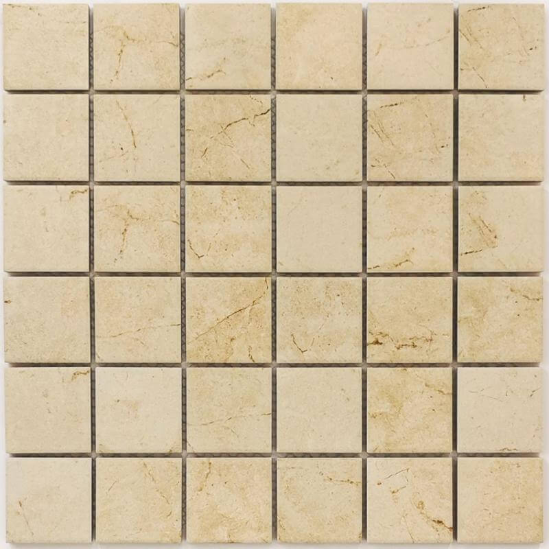 Мозаика Bonaparte Mosaics Status Beige, 30.3x30.3, под камень, бежевая, противоскользящая