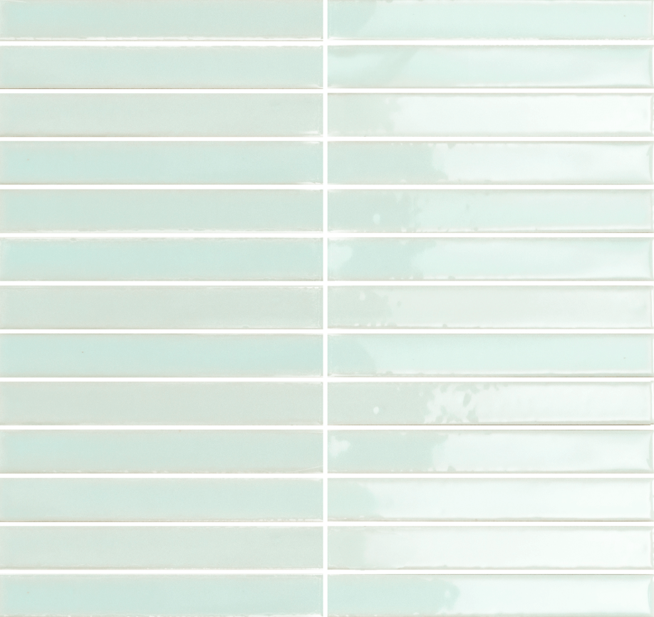 Мозаика Amadis Fine Tiles Short Stick Krystal Gloss, 28x30, под майолику, голубая, глянцевая