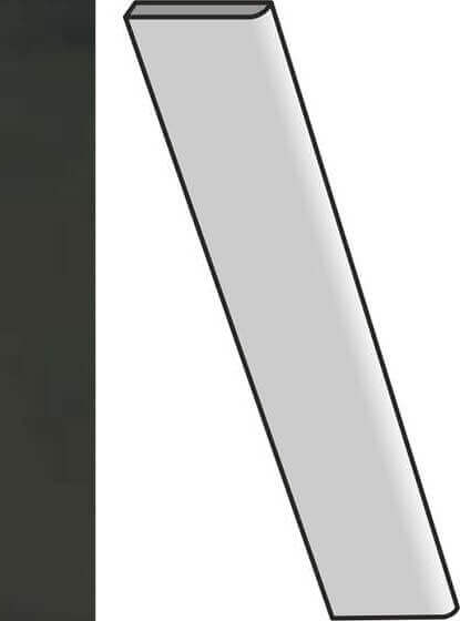 Плинтус 41zero42 Mate Batt.Oliva Skirting, 7x60, под камень, зелёный, матовый