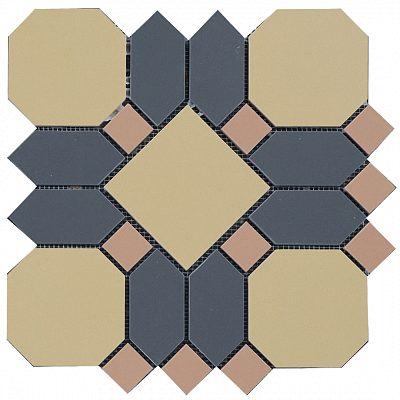 Керамогранит Keramark Павловск Октагон Горчичный, 29.9x29.9, моноколор, коричневый, матовый