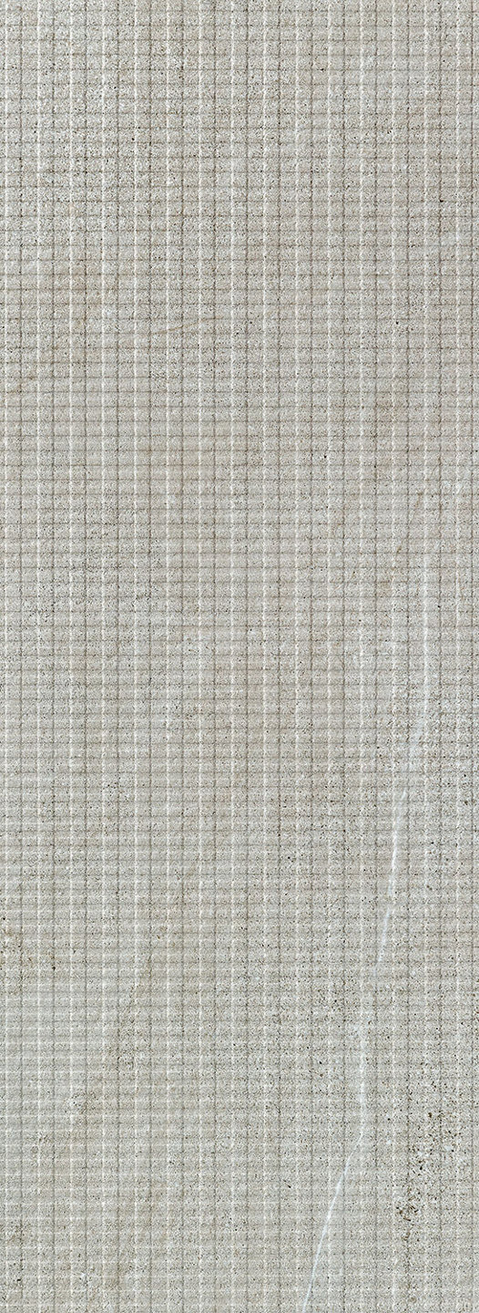 Настенная плитка Tubadzin Vestige Grey 1 Str, 32.8x89.8, под камень, серая, фактурная